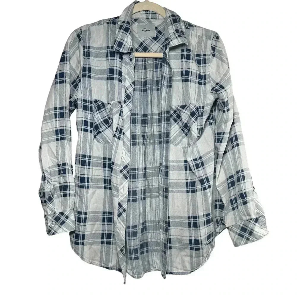 Rails Plaid Flannel Long Sleeve Button Down shirt size medium